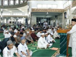 Pj Wako dan Jajaran Safari Jumat di Masjid Agung Al-Baari