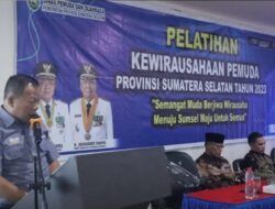 Kadispora Buka Pelatihan Kewirausahaan Pemuda Tingkat Provinsi Sumsel