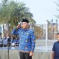 Wali Kota Lubuk Linggau, H Rachmat Hidayat menjadi pembina pada apel bulanan bersama yang kali ini dilaksanakan di Alun-alun Merdeka Kota Lubuk Linggau. Rabu (17/9/2025.) Foto: Amin/Diskominfo Lubuklinggau